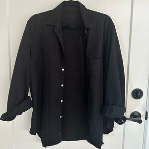 Frank and Eileen Black Button Down